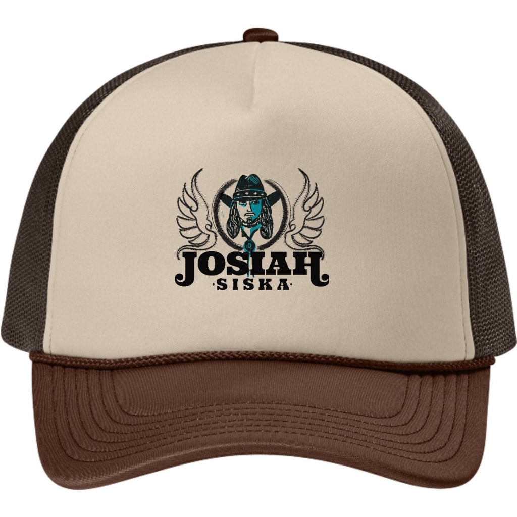Josiah Siska trucker hat product mockup
