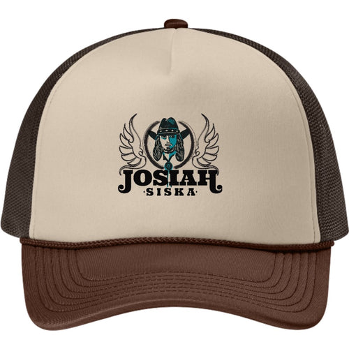 Josiah Siska trucker hat product mockup